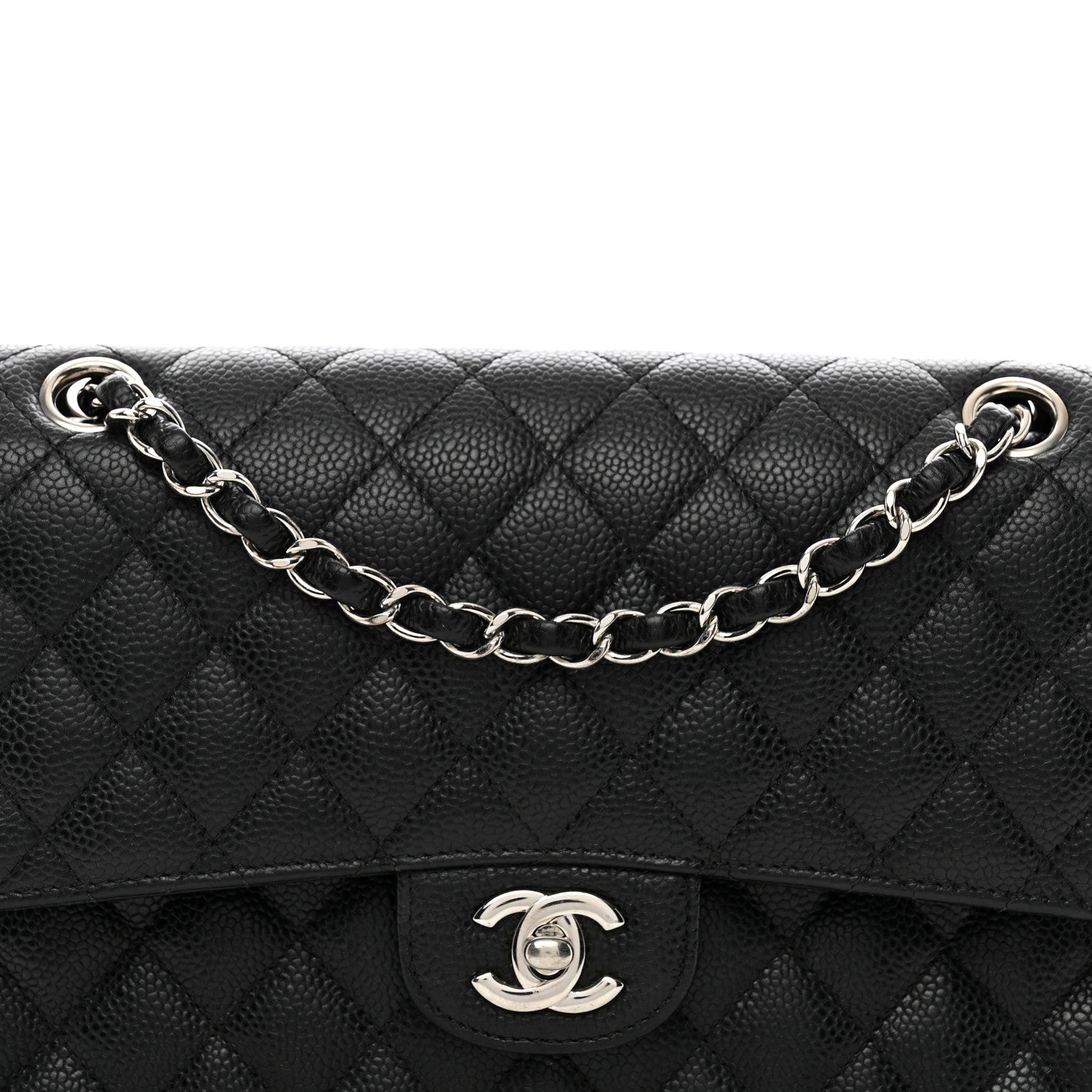 Chanel Caviar Quilted Medium Double Flap Black 5 of 13