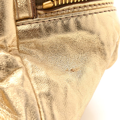 Prada Metallic Nappa Shoulder Bag Platino 16 of 19
