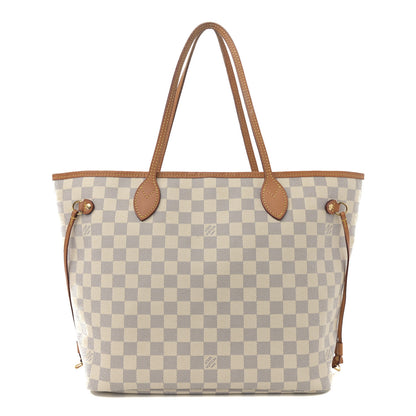 Louis Vuitton Damier Azur Neo Neverfull MM Rose Ballerine 1 of 12
