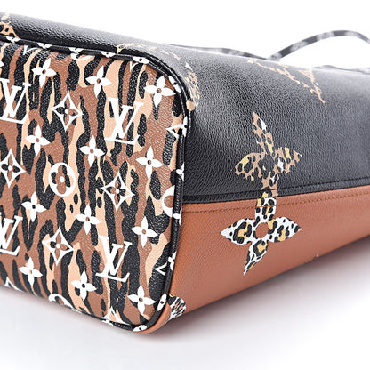 Louis Vuitton Monogram Giant Jungle Neverfull MM Black 9 of 9