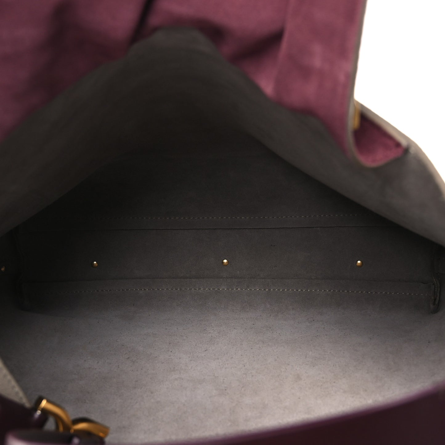 Grained Calfskin Marcie Hobo Bag Motty Grey