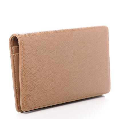 Chanel Caviar Timeless CC Yen Wallet Beige Clair 3 of 8