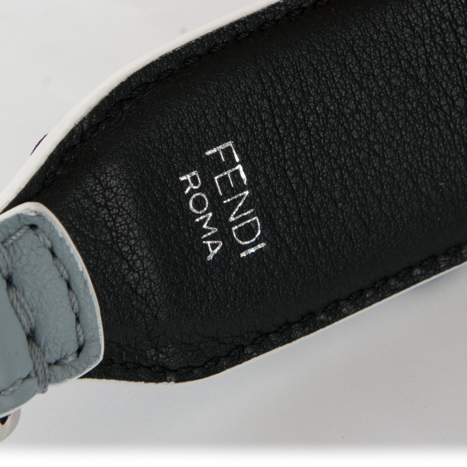 Fendi Vitello Dolce Flowerland Studded Strap You Polvere Black Multicolor 4 of 4