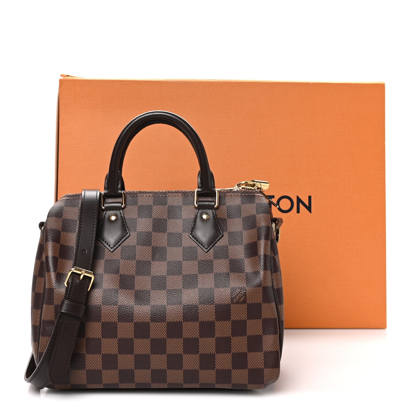 Damier Ebene Speedy Bandouliere 25