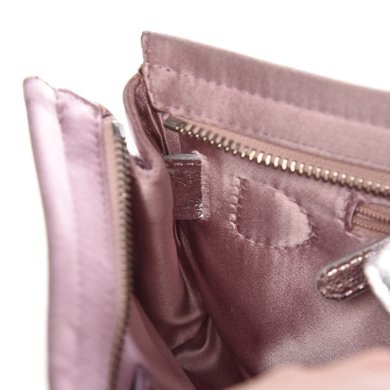 Jimmy Choo Satin Metallic Calfskin Tulita Clutch Pink 7 of 9