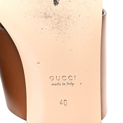 Gucci Sierra Calfskin Interlocking G Cut Out Thong Sandals 40 Cuir 7 of 10