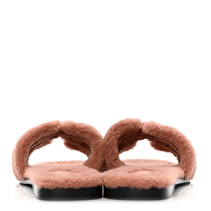 Hermes Woolskin Oran Sandals 40 Rose Aube 6 of 10