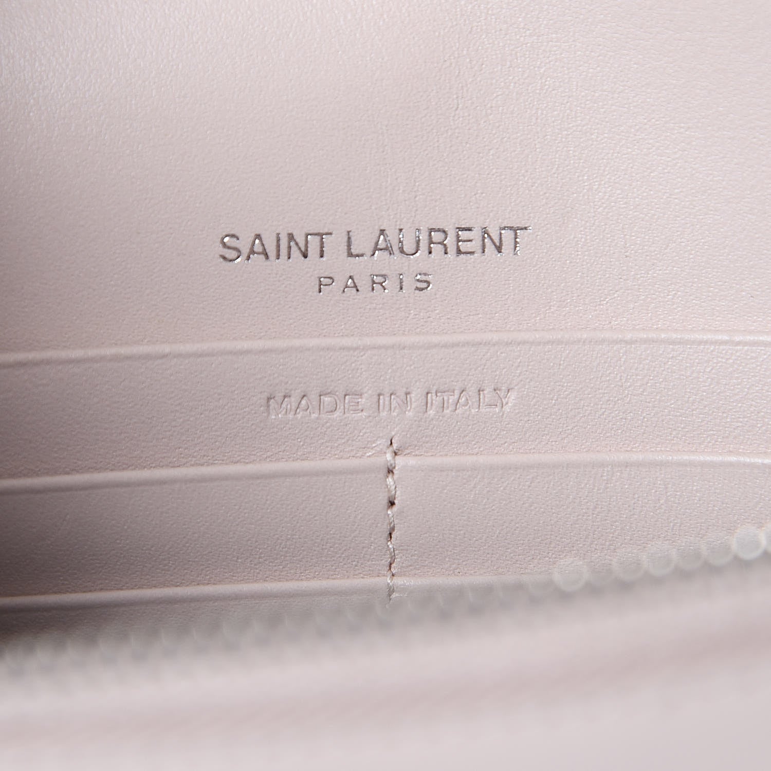 Saint Laurent Smooth Calfskin Classic Monogram Kate Tassel Chain Wallet Marble Pink 6 of 10
