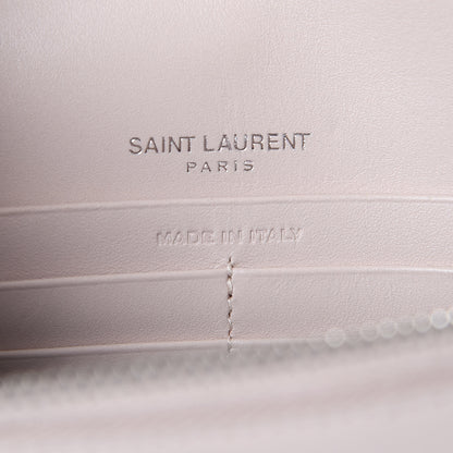Saint Laurent Smooth Calfskin Classic Monogram Kate Tassel Chain Wallet Marble Pink 6 of 10