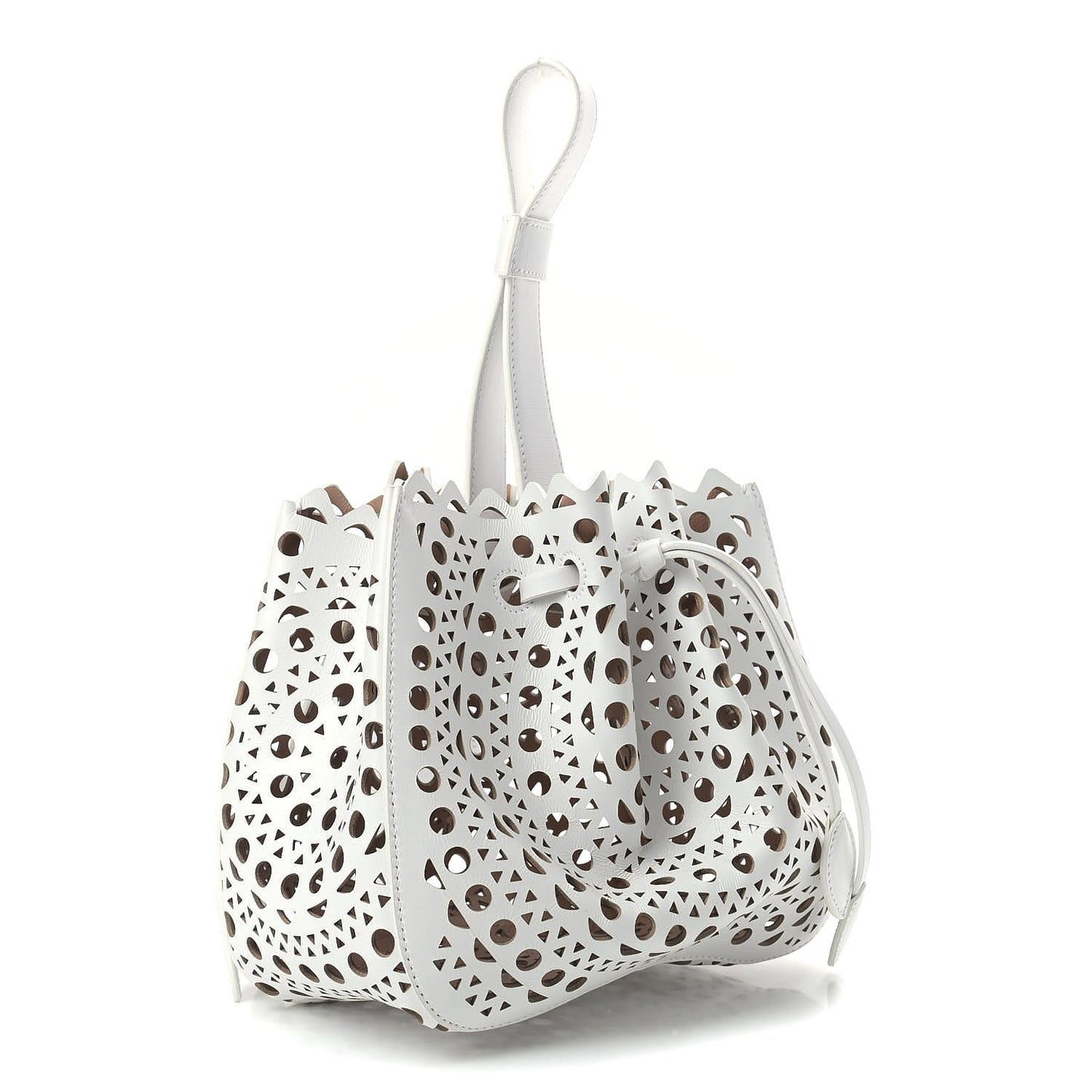 Lux Calfskin Vienne Rose-Marie 19 Bag White