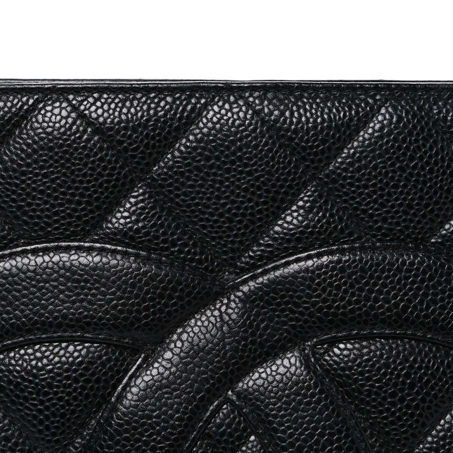 Caviar Quilted Medallion Tote Black