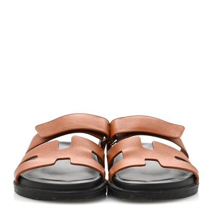 Hermes Epsom Womens Chypre Sandals 36 Natural 3 of 11