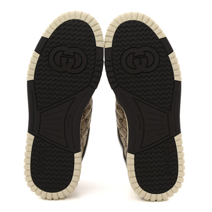 Gucci Calfskin Suede GG Monogram Re-Web Womens Sneakers 37 White Beige Ebony 7 of 11