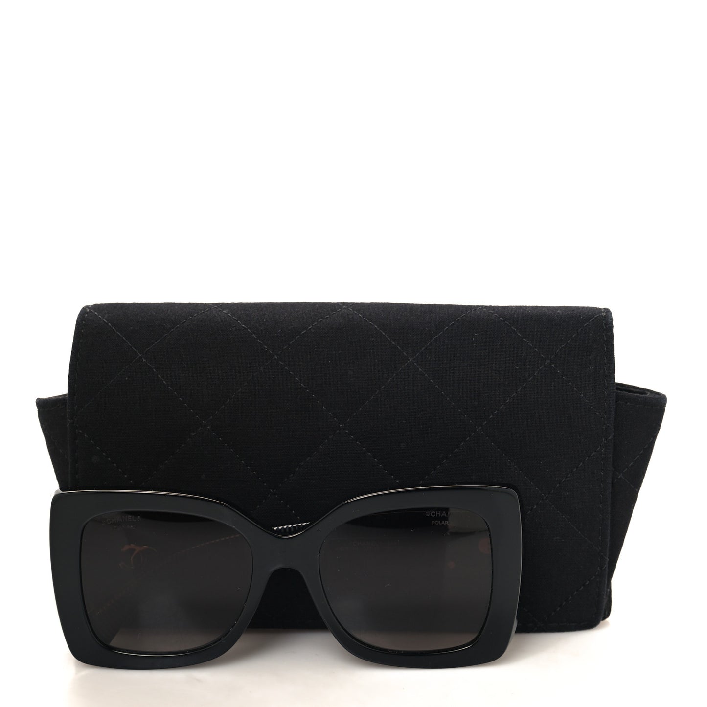 Square Polarized CC Sunglasses 5494-A Black