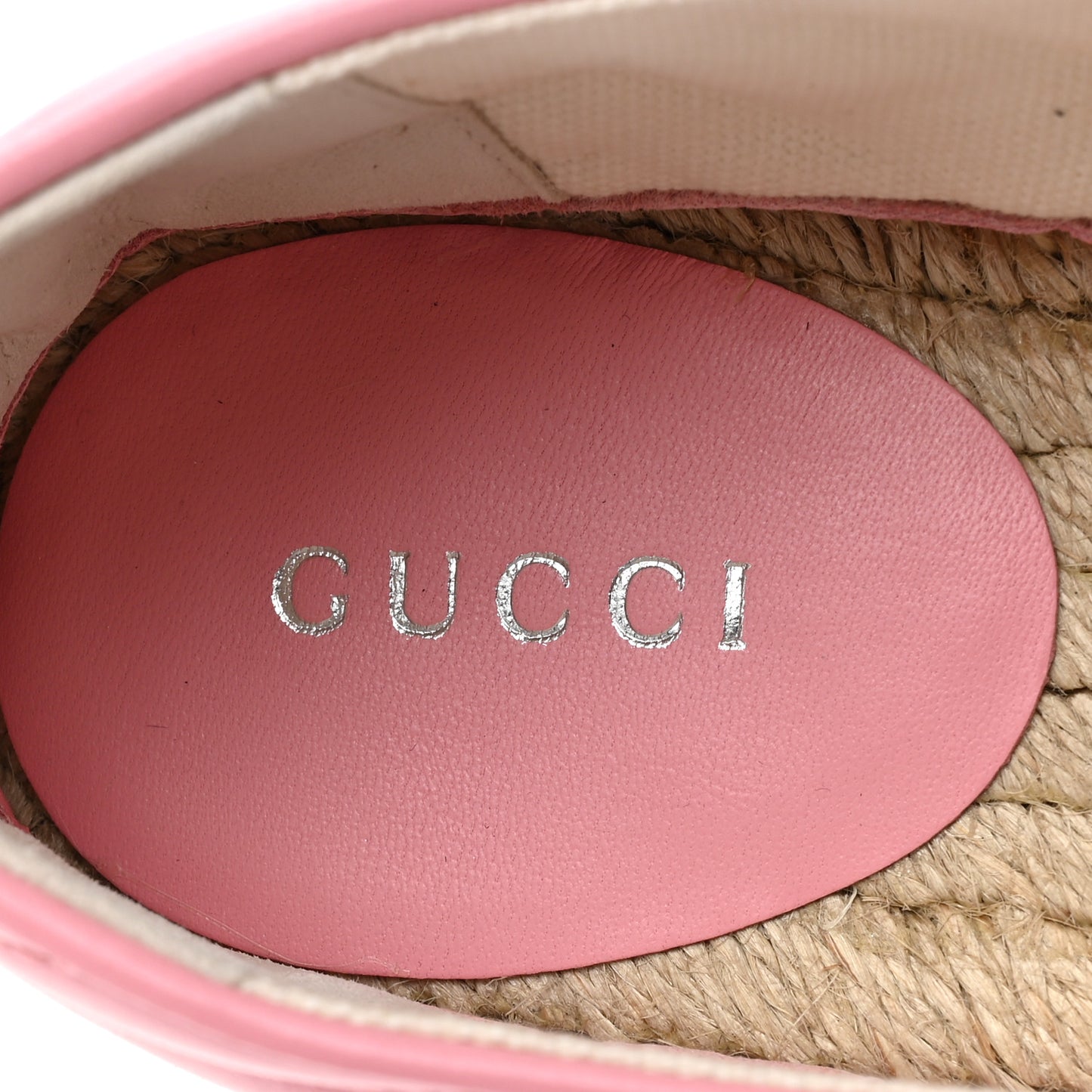 Nappa Matelasse GG Marmont Espadrilles 38.5 Wild Rose