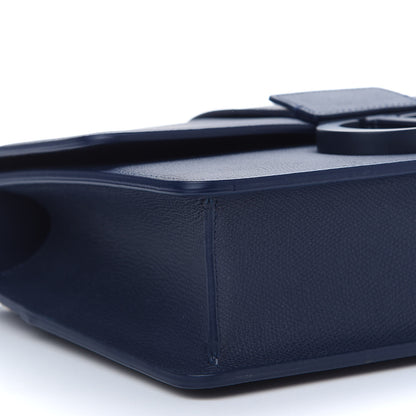 Christian Dior Ultra Matte Grained Calfskin 30 Montaigne Flap Bag Navy 5 of 8