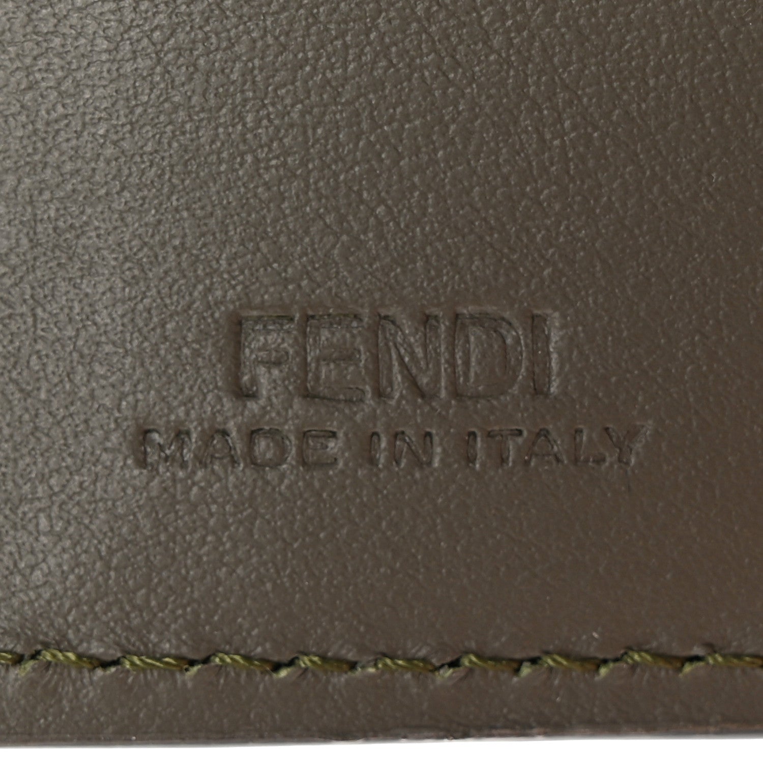 Fendi Vitello Cruise F is Fendi Micro Tri-Fold Envelope Wallet Asparago 6 of 11