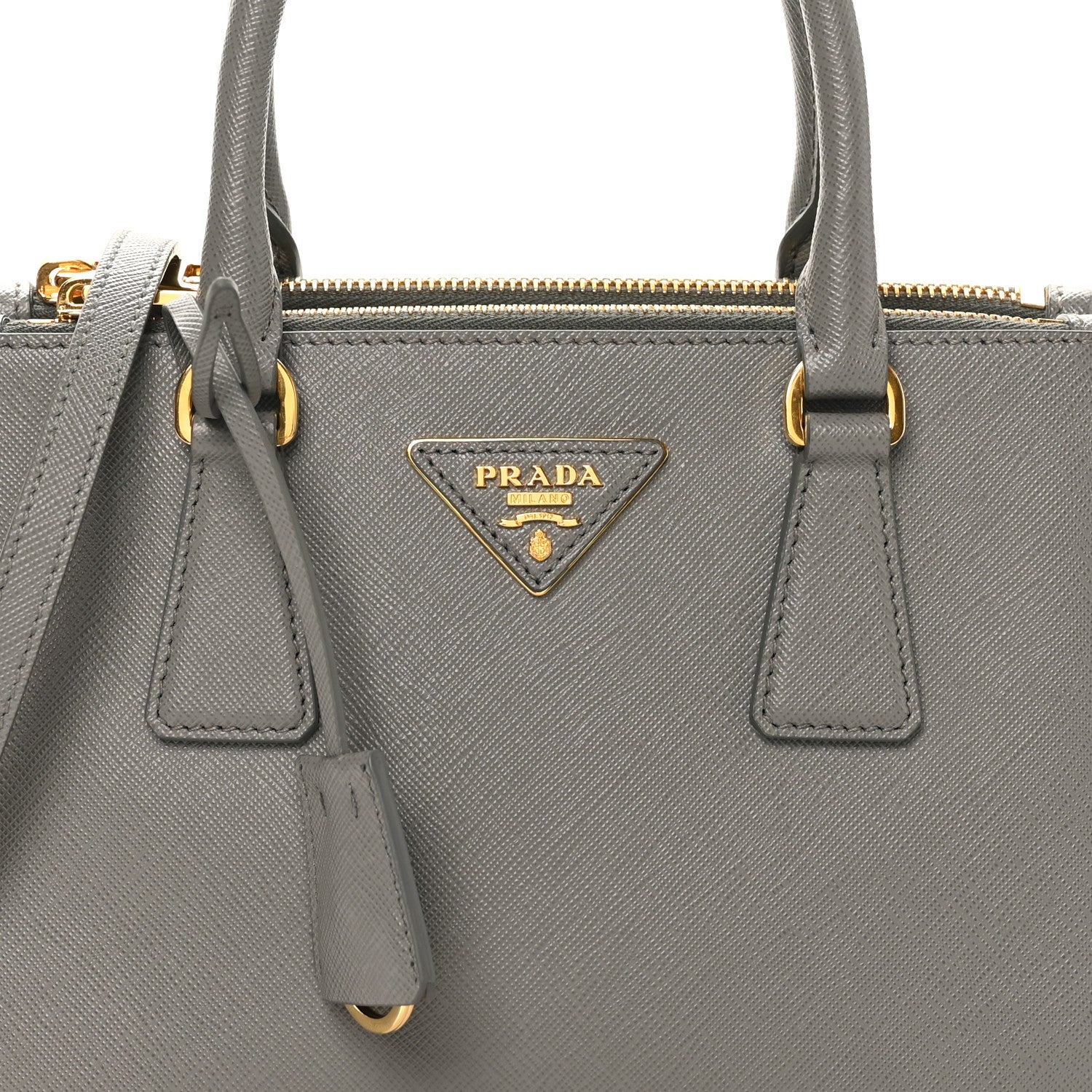 Prada Saffiano Lux Small Galleria Double Zip Tote Nube 7 of 10