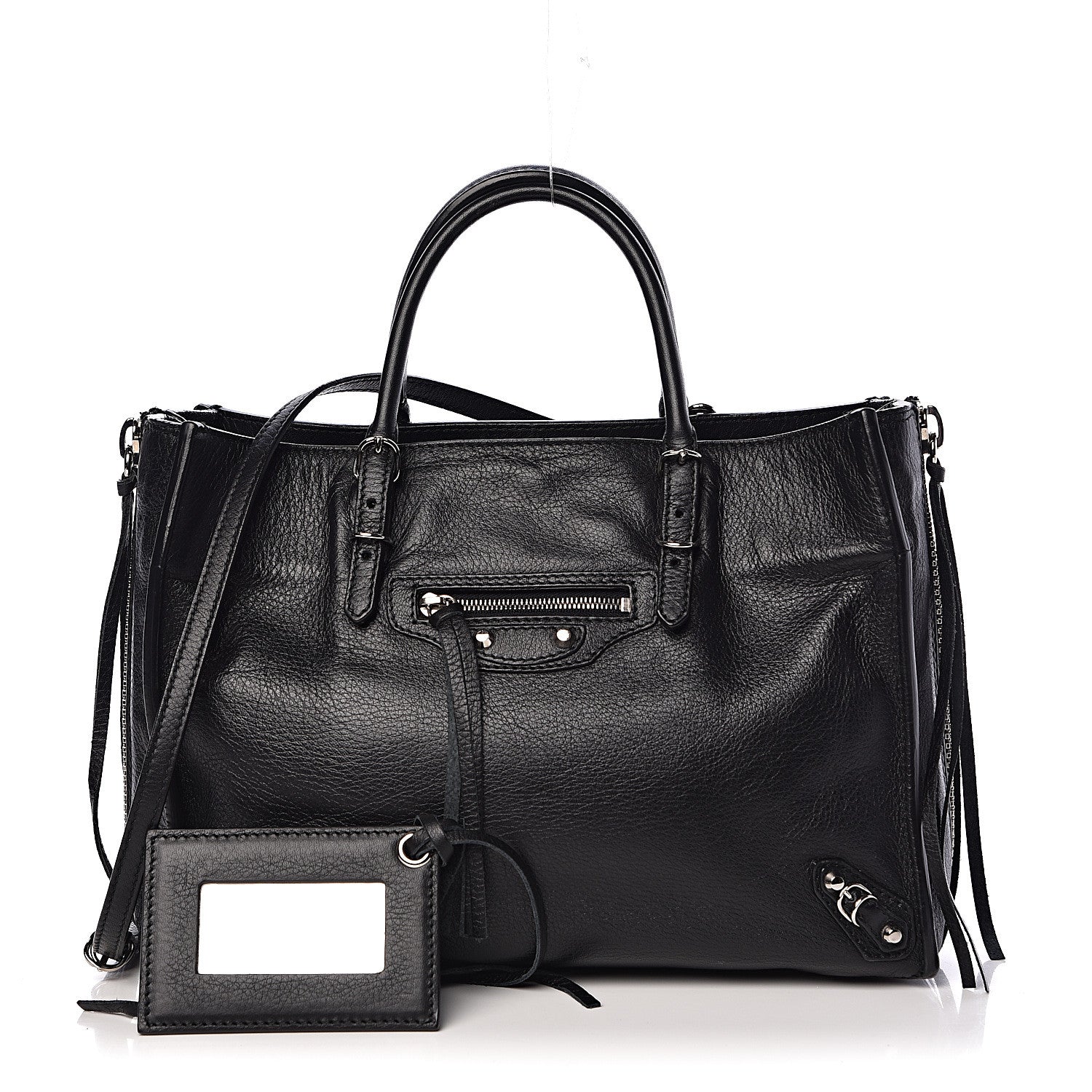 Balenciaga Veau Papier A6 Zip Around Tote Black 1 of 11