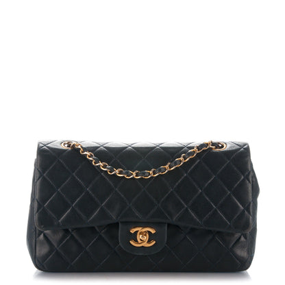 Chanel Lambskin Quilted Medium Double Flap Navy 1 of 8