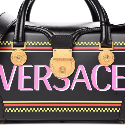 Versace Vitello 90's Vintage Logo Bag Black 15 of 15