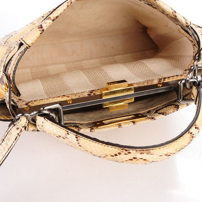 Fendi Python Medium Peekaboo Iconic Satchel Tan 5 of 8