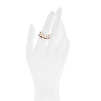 Boucheron 18K Pink Yellow White Gold PVD Small Quatre Classique Ring 55 7.25 2 of 4