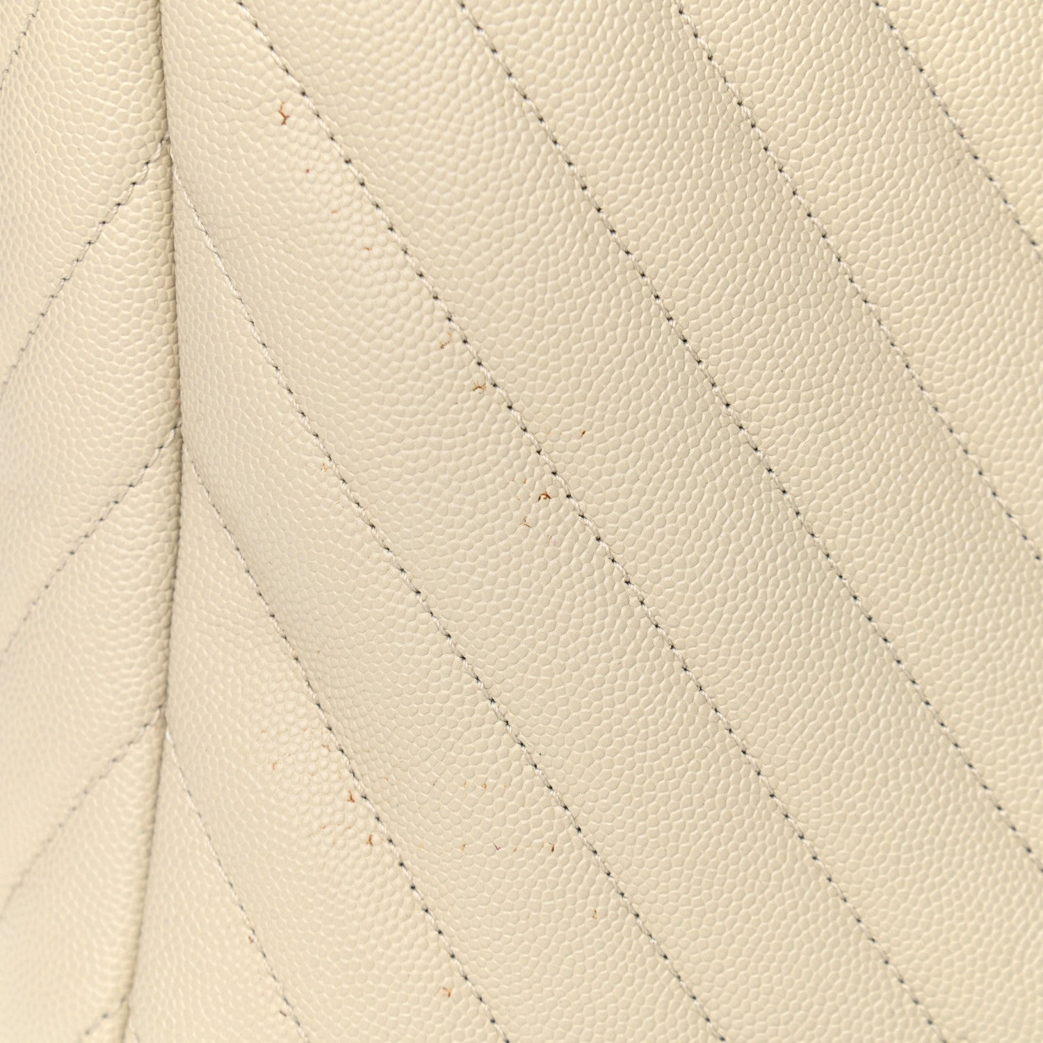 Chanel Caviar Chevron Quilted Coco Handle Shopping Tote Ivory 14 of 14