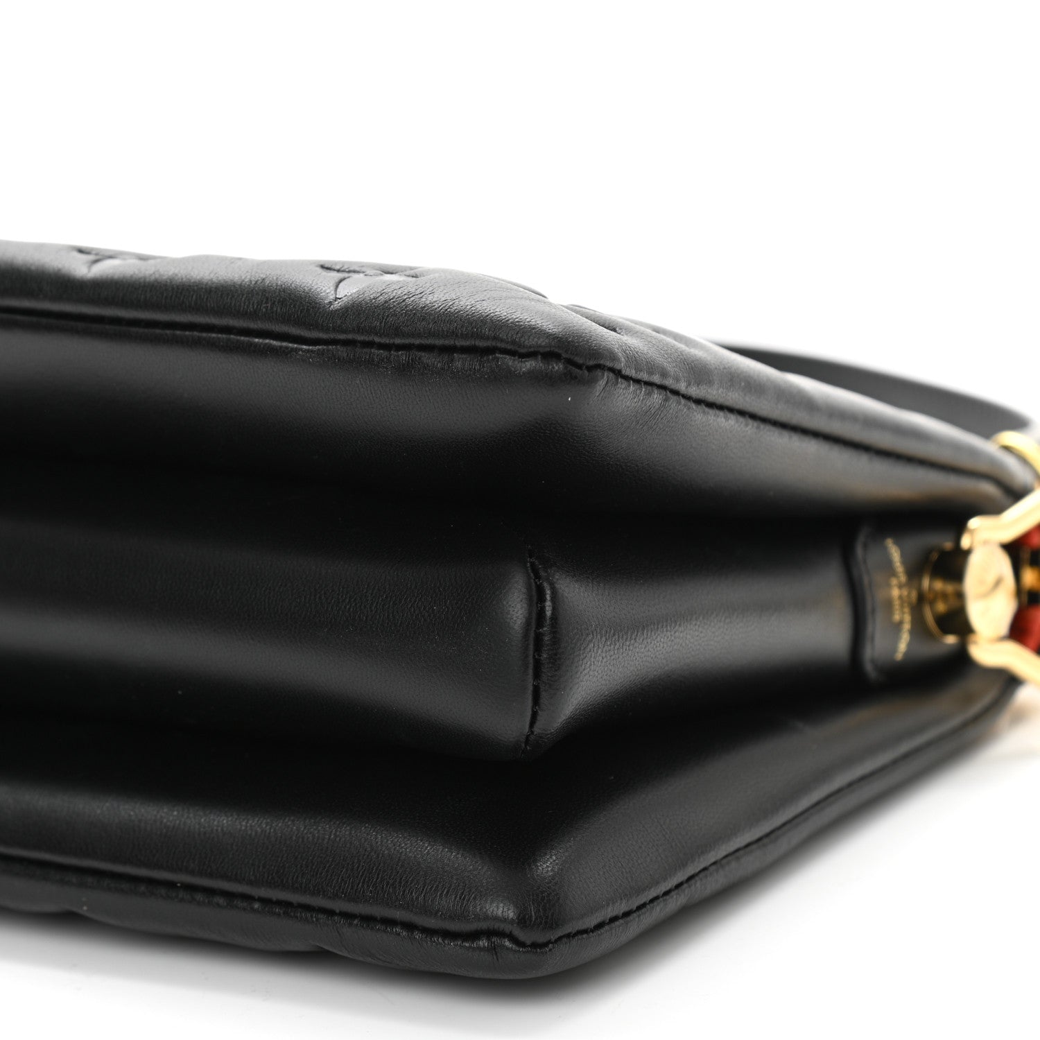 Louis Vuitton Lambskin Embossed Monogram Coussin BB Black 11 of 11