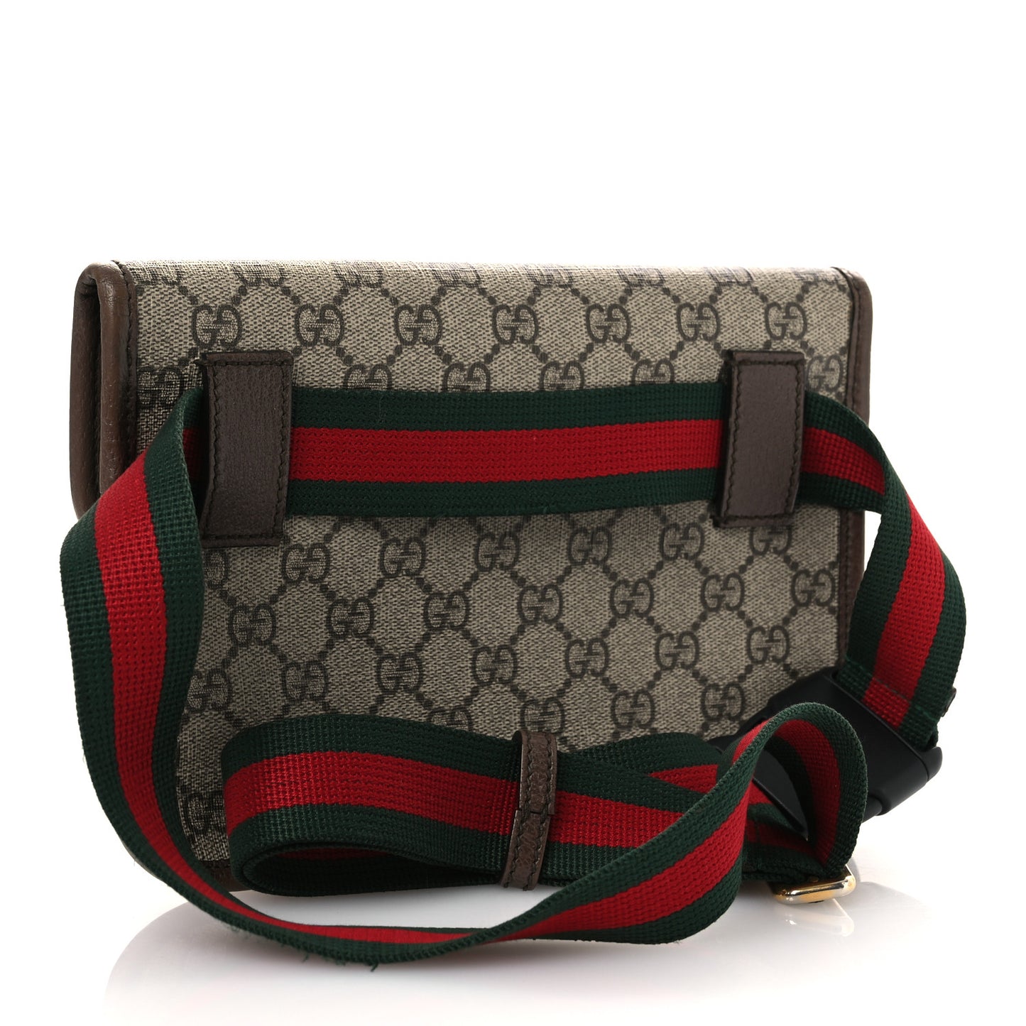 GG Supreme Monogram Neo Vintage Web Belt Bag Brown