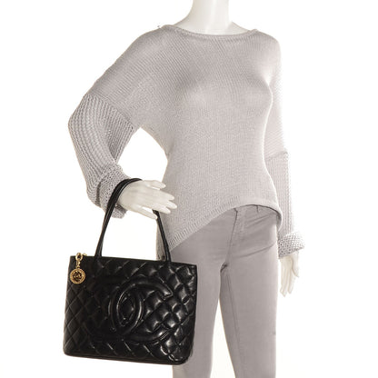 Chanel Caviar Medallion Tote Black 2 of 8