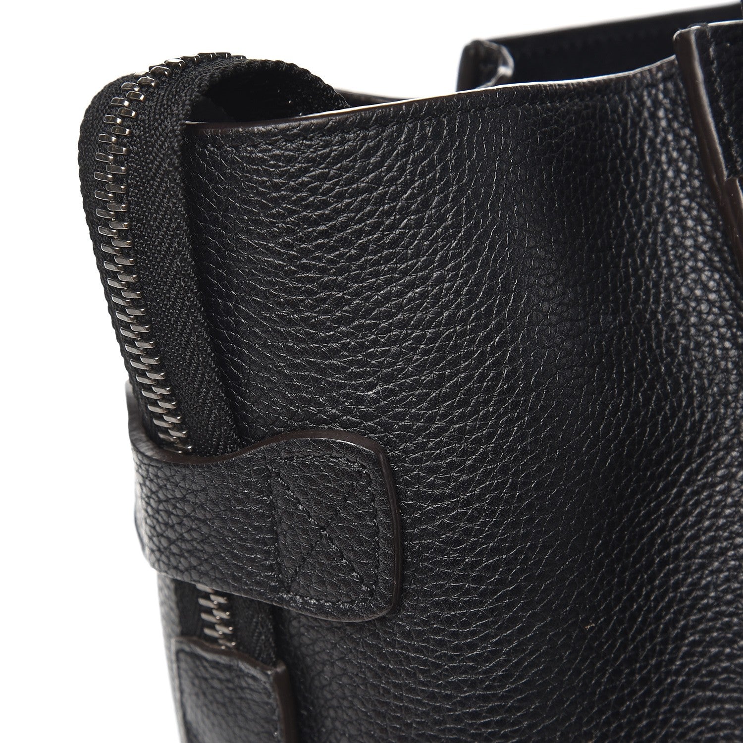Celine Drummed Calfskin Mini Luggage Black 11 of 11