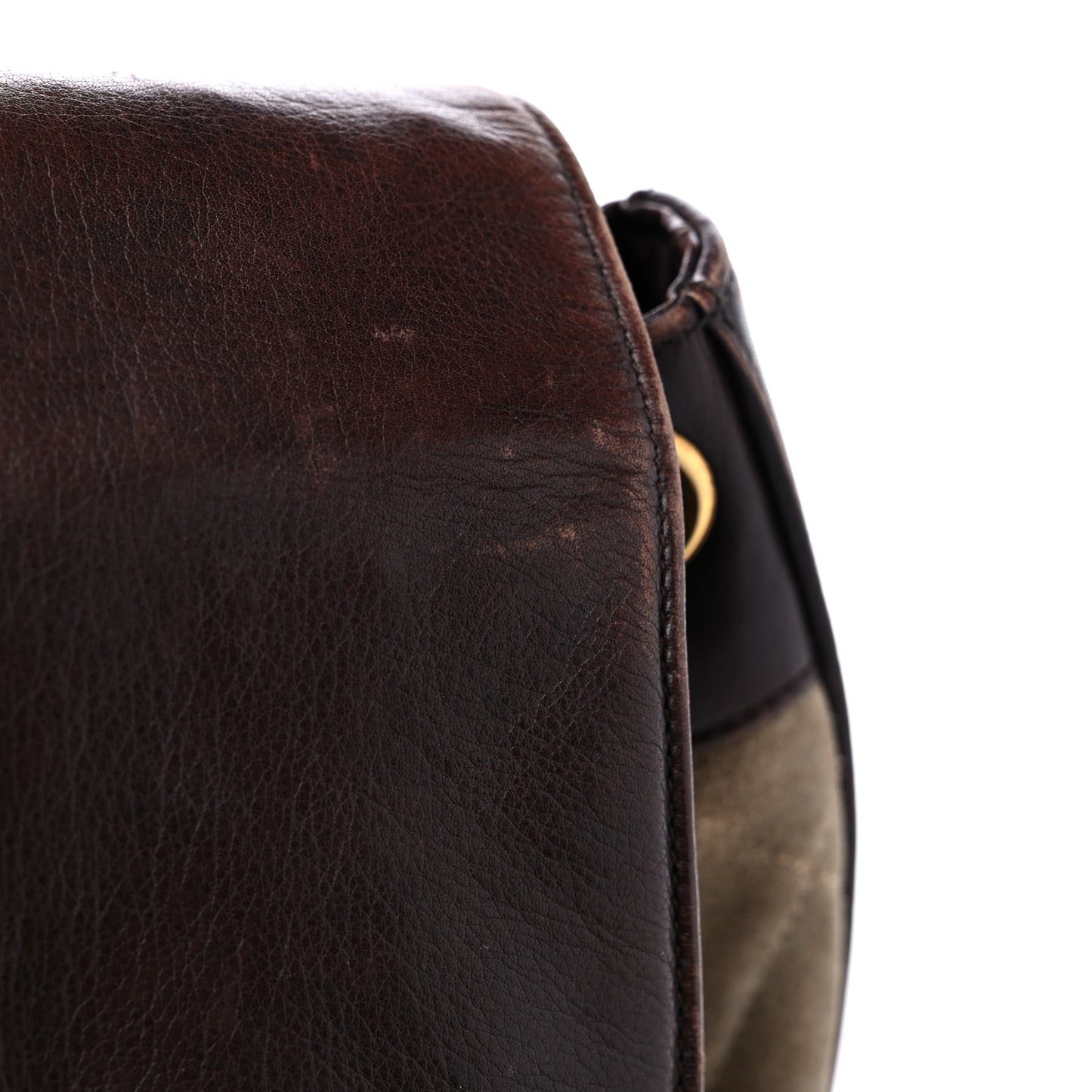 Suede Quilted Drawstring Sling Backpack Beige Brown