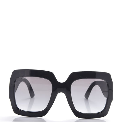 Gucci Square Frame Glitter GG0102S Sunglasses Black 2 of 7