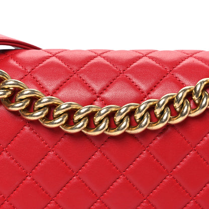 Chanel Lambskin Quilted Medium Boy Flap Red 8 of 10