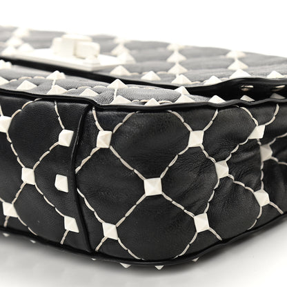 Valentino Garavani Lambskin Small Free Rockstud Spike Shoulder Bag Black 9 of 10