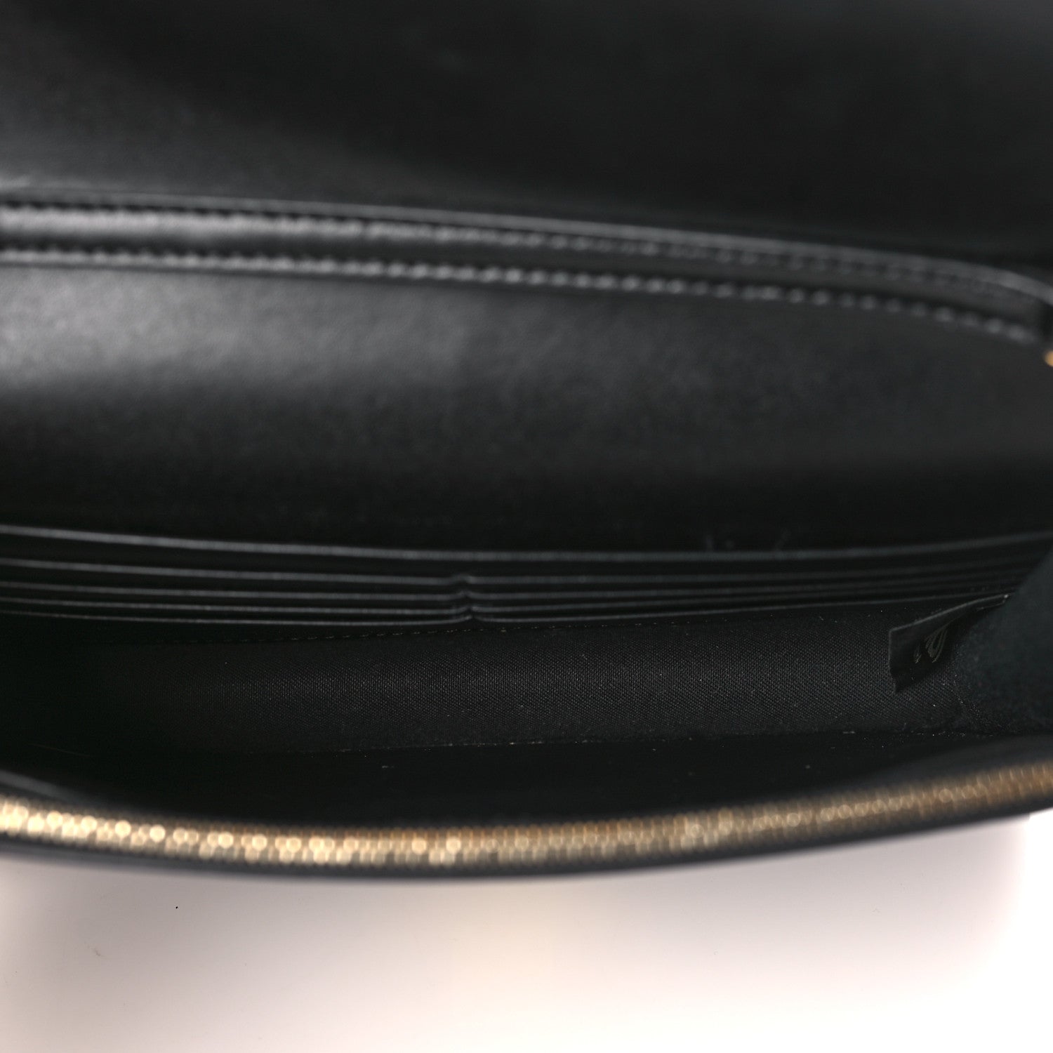 Fendi Vitello Liberty Lucido F is Fendi Medium Envelope Wallet on Chain Black 5 of 9