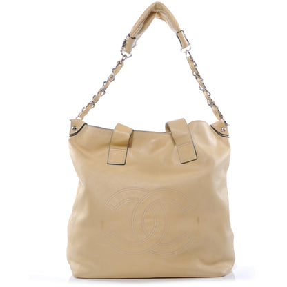 Chanel Lambskin Edgy Tote Beige 1 of 7