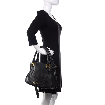 Chloe Calfskin Medium Marcie Satchel Black 3 of 16