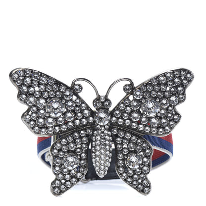 Gucci Web Crystal Butterfly Bracelet 1 of 5