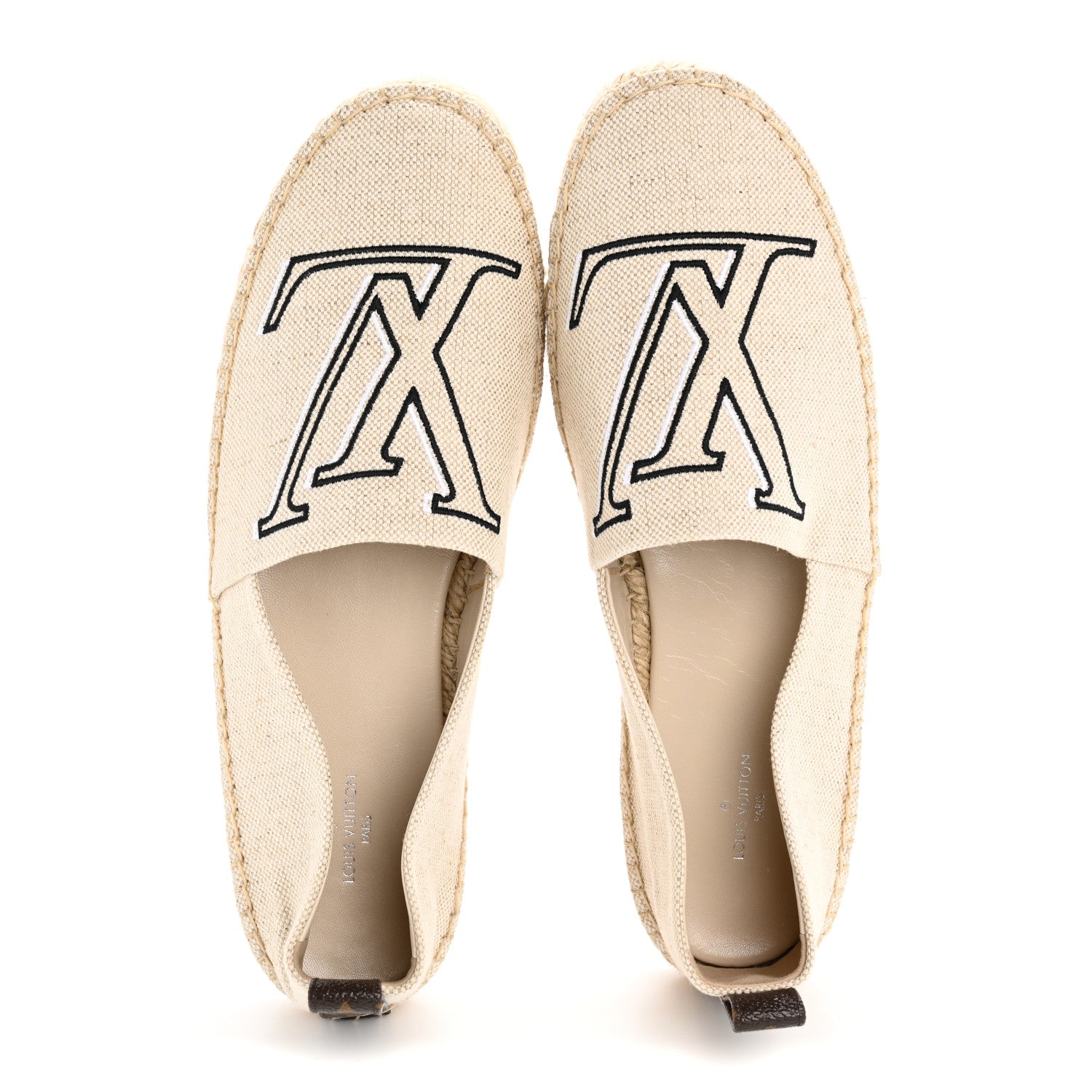 Louis Vuitton Canvas Seashore Espadrille Flats 39 Ecru 2 of 9