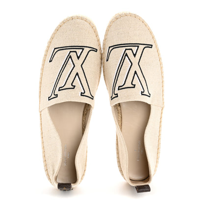 Louis Vuitton Canvas Seashore Espadrille Flats 39 Ecru 2 of 9