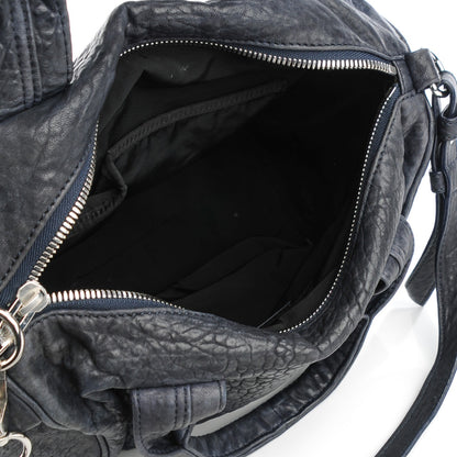 Alexander Wang Pebbled Lambskin Rocco Midnight 5 of 7