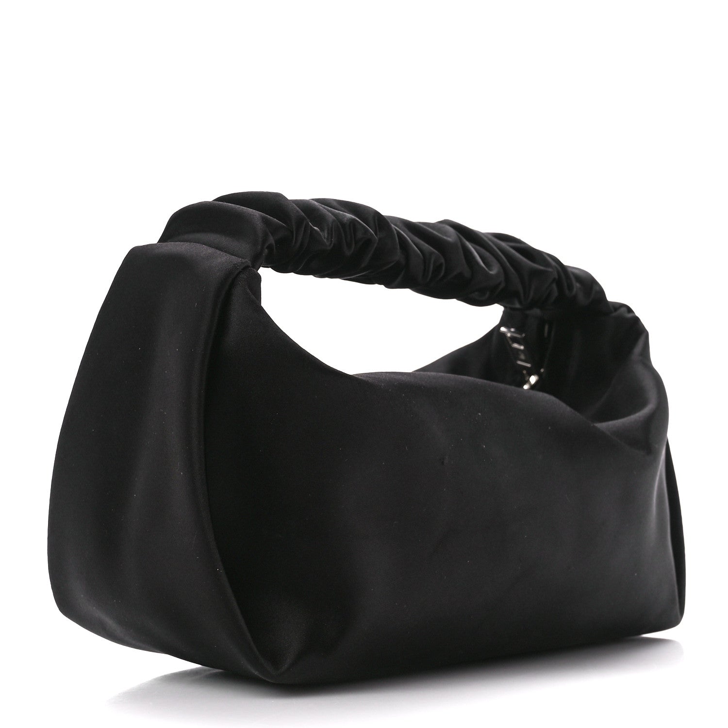 Alexander Wang Satin Mini Scrunchie Bag Black 4 of 11