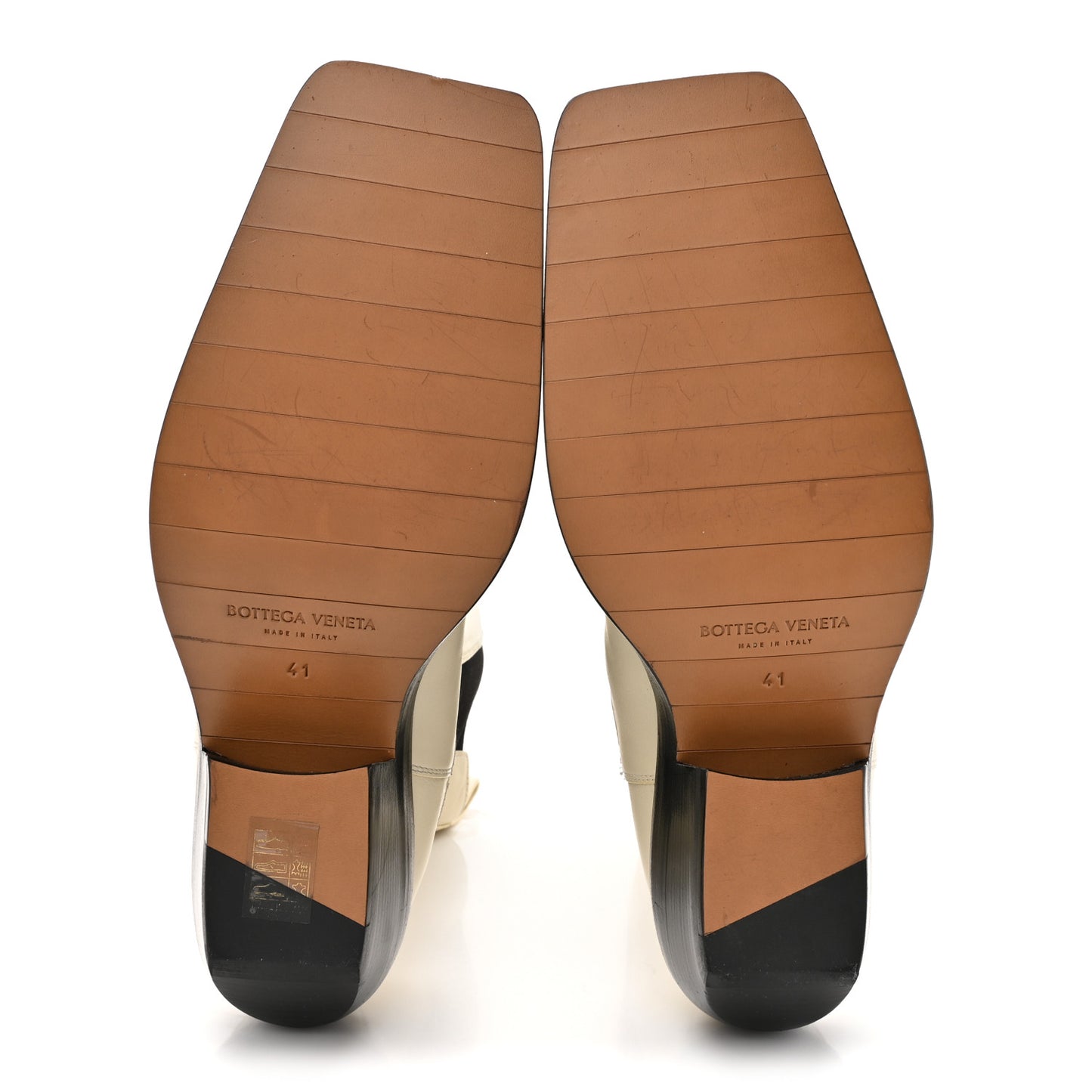 Calfskin Lean Mid-Calf Boots 41 Wax