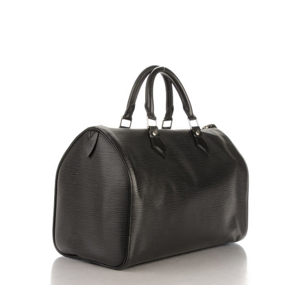 Louis Vuitton Epi Speedy 30 Black 3 of 8