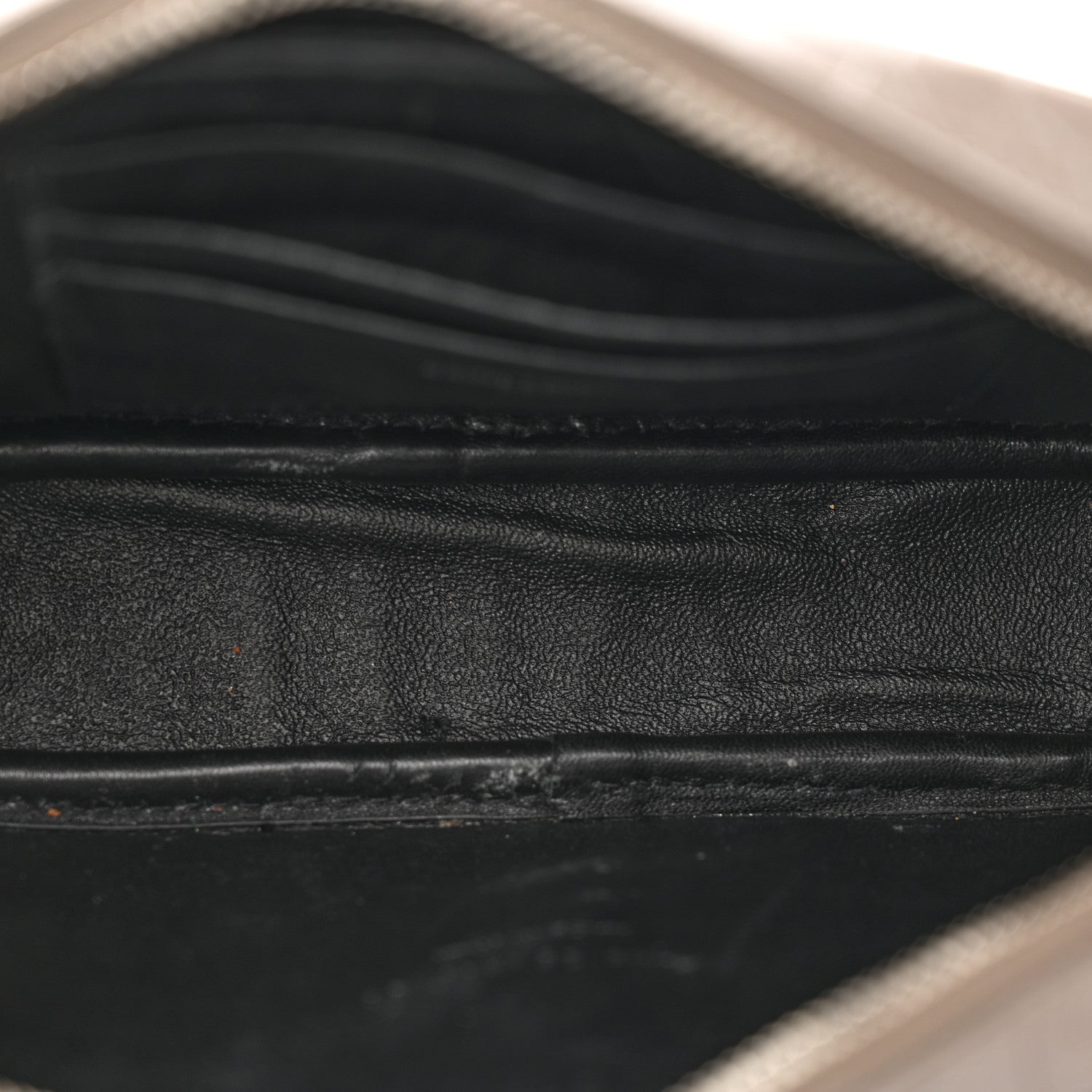 Saint Laurent Calfskin Crocodile Embossed Monogram Mini Lou Camera Bag Fog 5 of 13