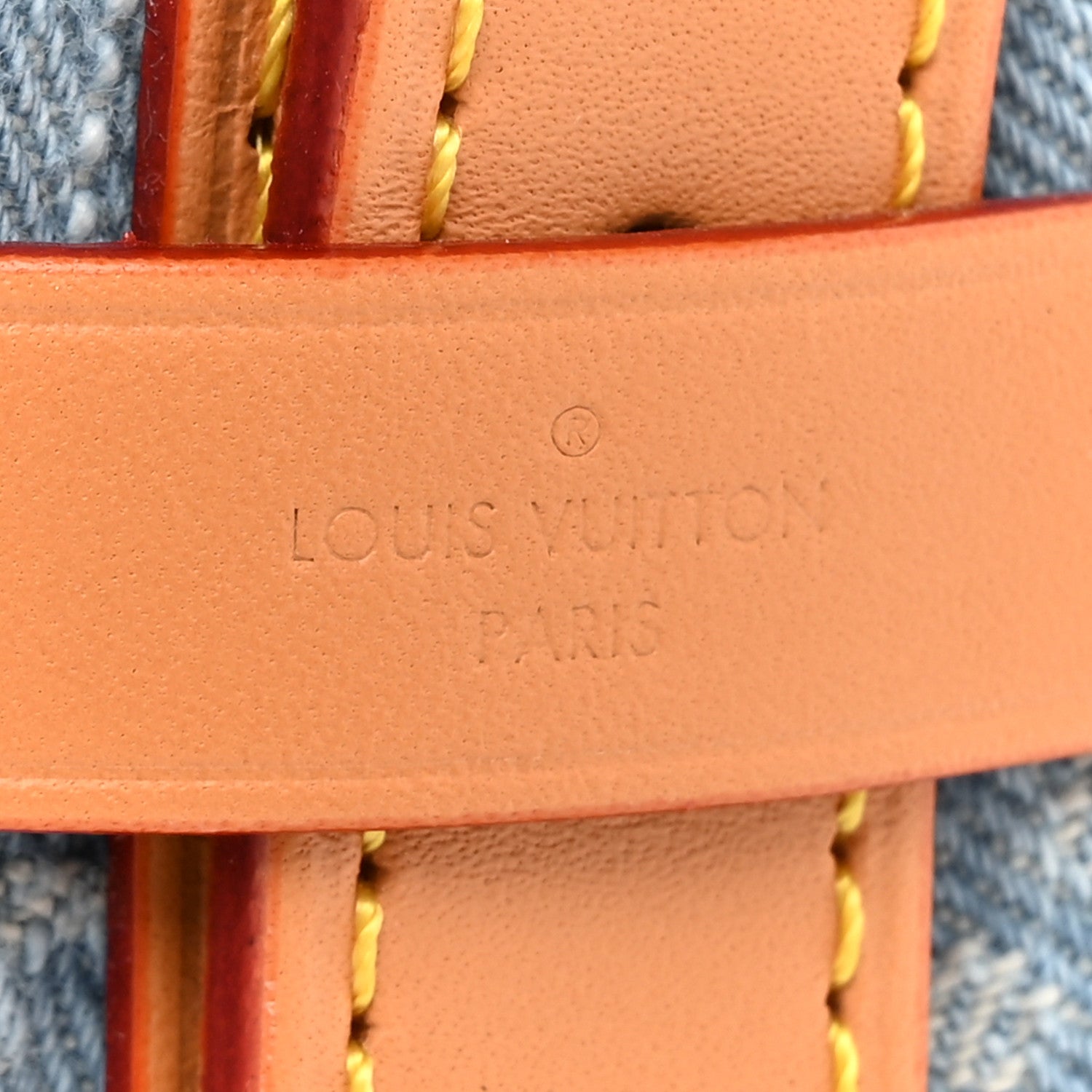 Louis Vuitton Monogram Denim CarryAll PM Sky Blue 7 of 10