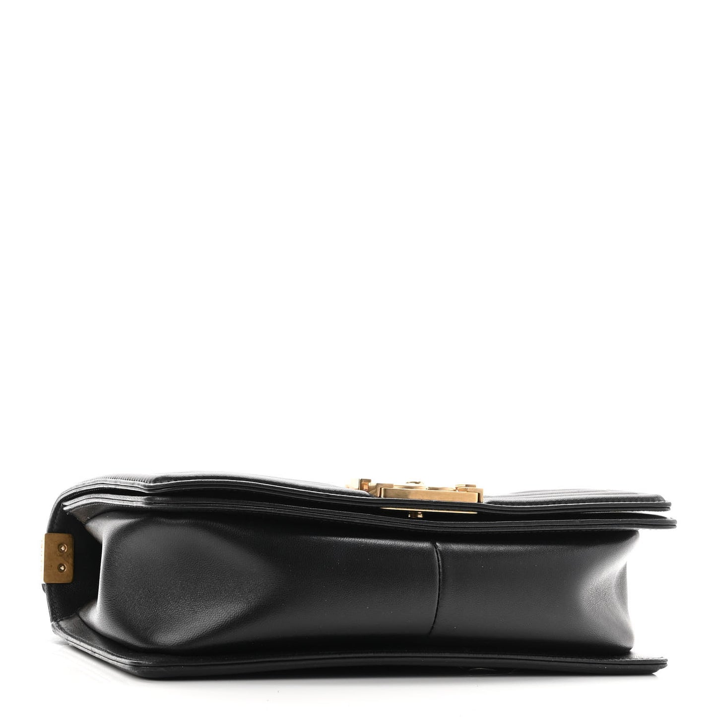 Lambskin Quilted Medium Boy Flap Black