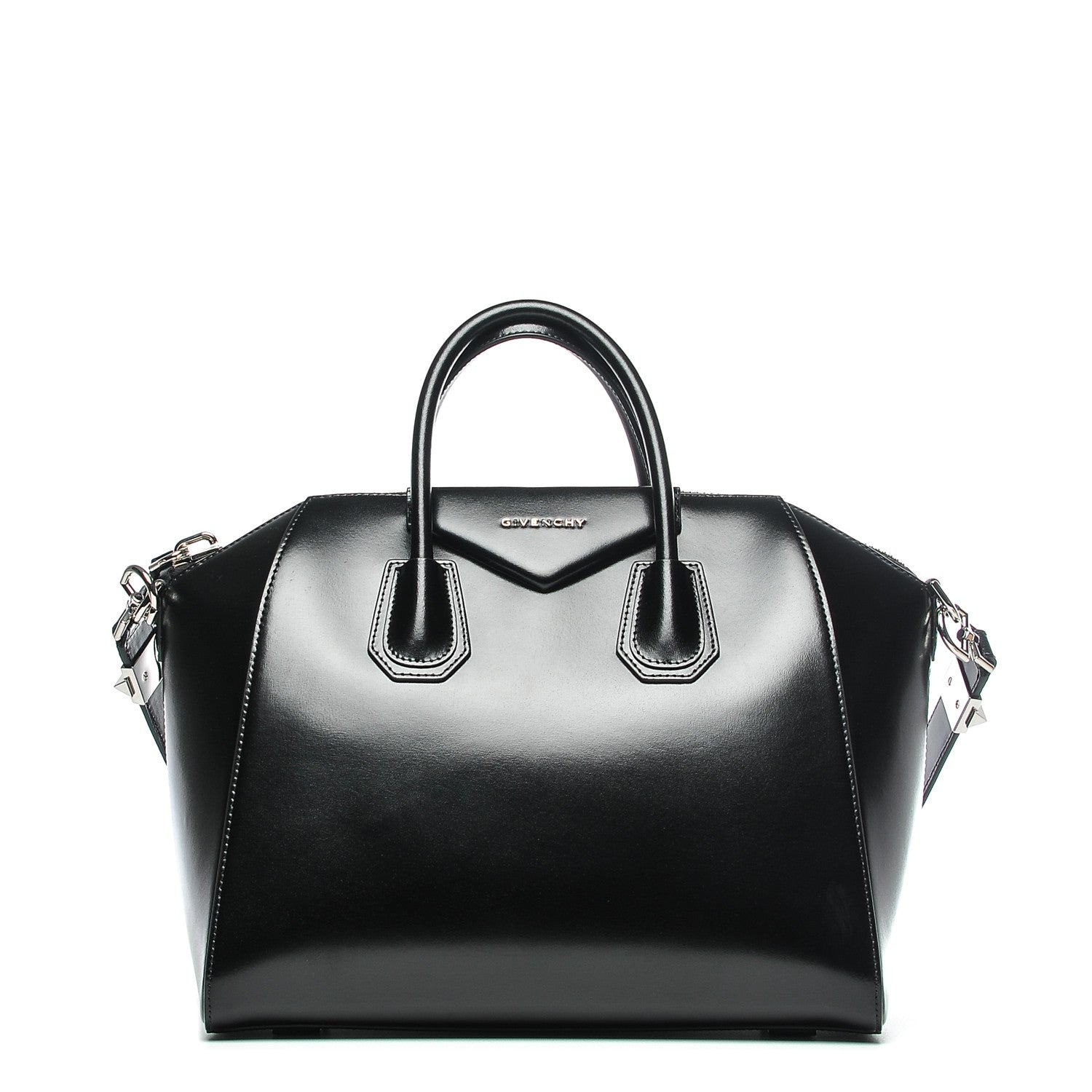 Givenchy Shiny Lord Calfskin Medium Antigona Black 1 of 6
